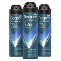 Degree Men Cool Rush Antiperspirant Deodorant Dry Spray with MotionSense Technology — 3-Count, 3.8 oz