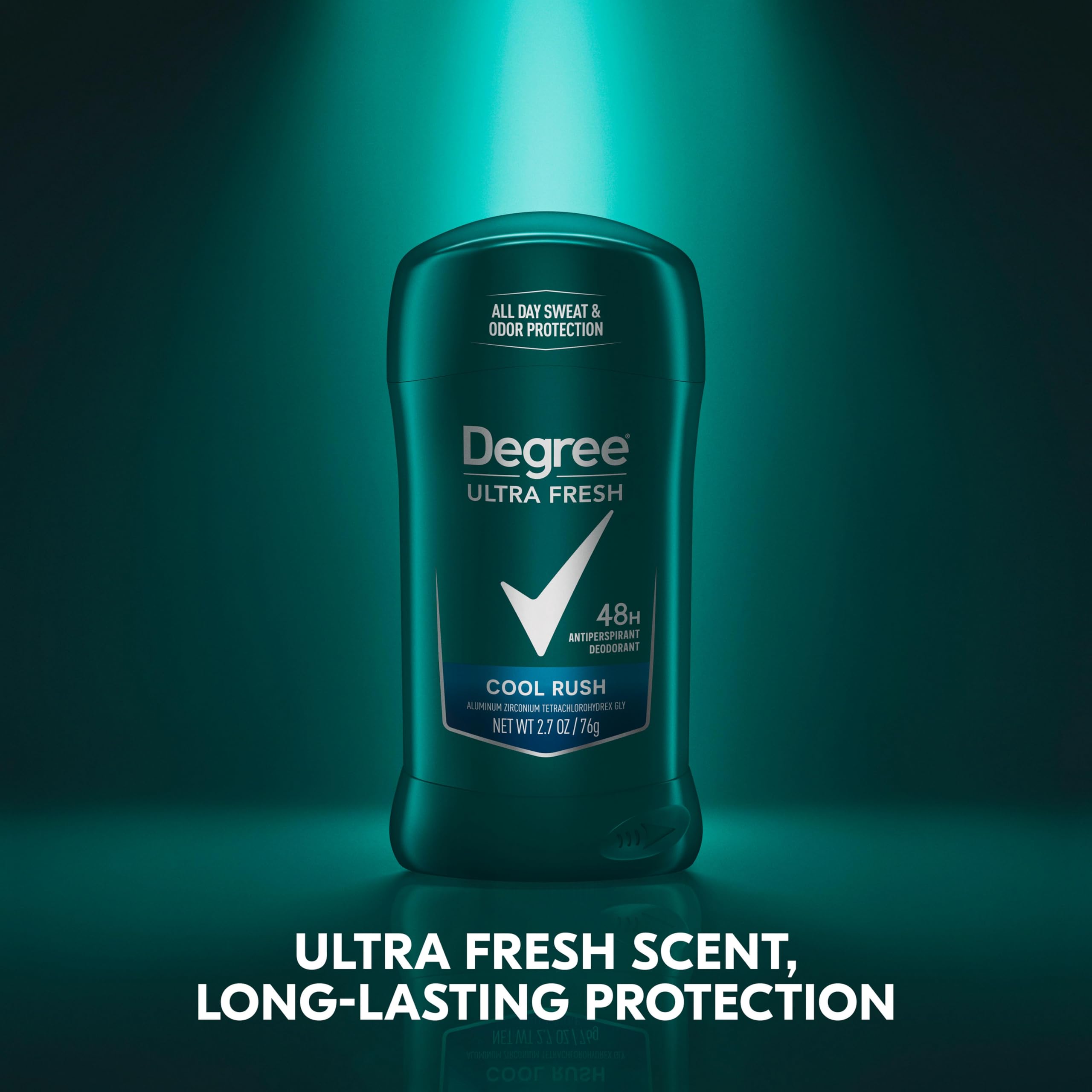 Degree Men Ultra Fresh Cool Rush Antiperspirant Deodorant Stick — 4 Pack (2.7 oz)