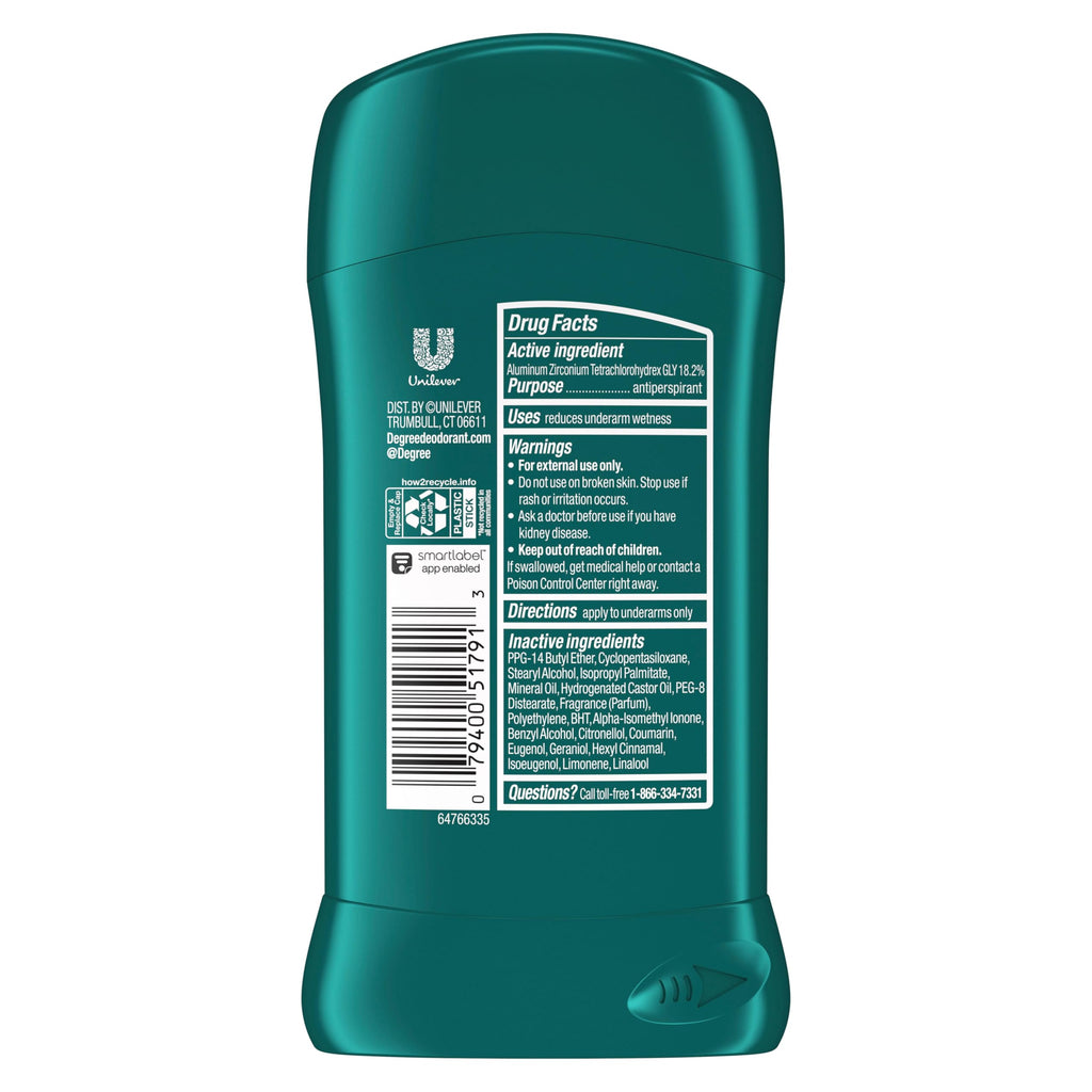 Degree Men Ultra Fresh Cool Rush Antiperspirant Deodorant Stick — 4 Pack (2.7 oz)