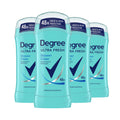 Degree Ultra Fresh Shower Clean Antiperspirant Stick — 48H Sweat & Odor Protection, 4-Pack for Women