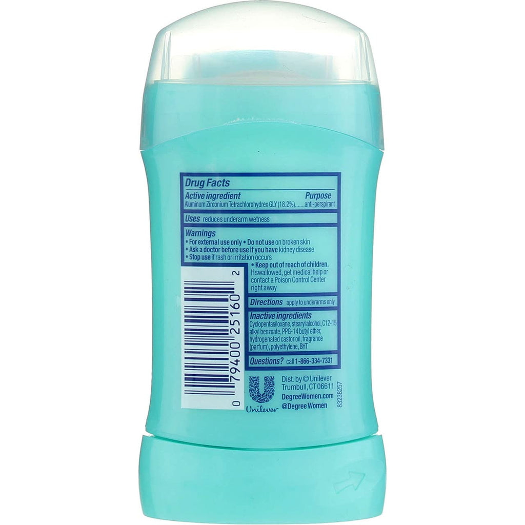 Degree Women Invisible Solid Antiperspirant & Deodorant – Shower Clean, 1.6 oz (Pack of 5)