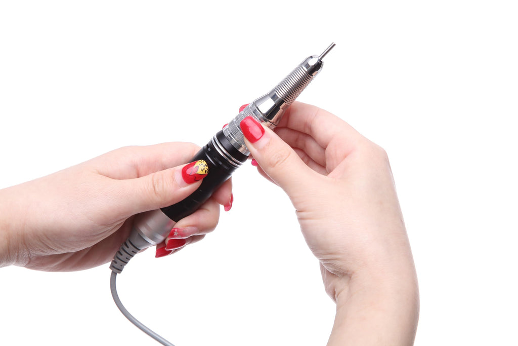 Delanie Replacement Handpiece for Nail Drill – 35000 RPM, White, Lightweight Aluminum, 3/32in Bit Compatible