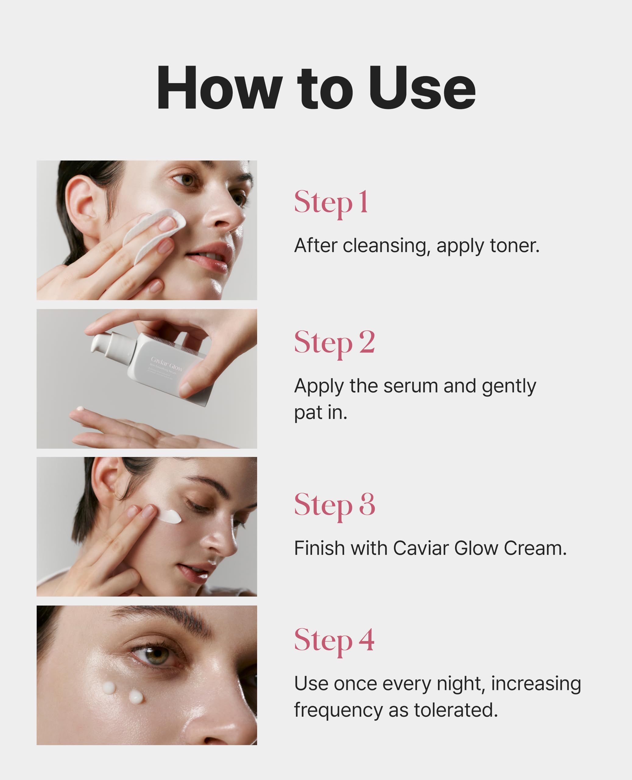 Delere Caviar Glow Serum — Smoothing Caviar Collagen with Niacinamide & Retinol for Radiant Glass Skin | 1.7oz