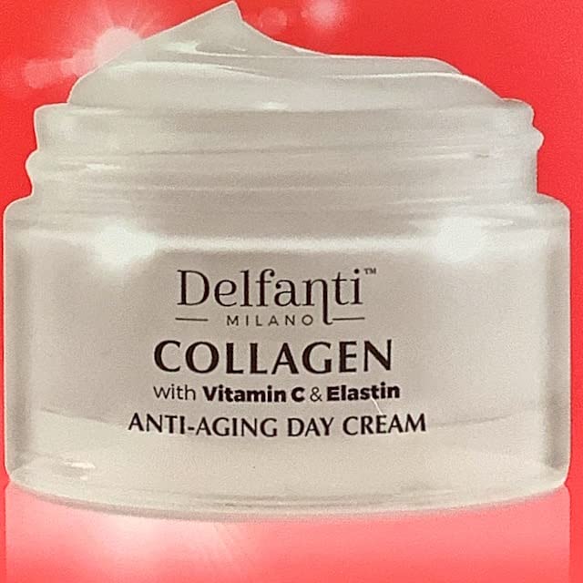 Delfanti-Milano COLLAGEN with Vitamin C & Elastin – Sculpting Day Cream for Face & Neck | Made in Italy