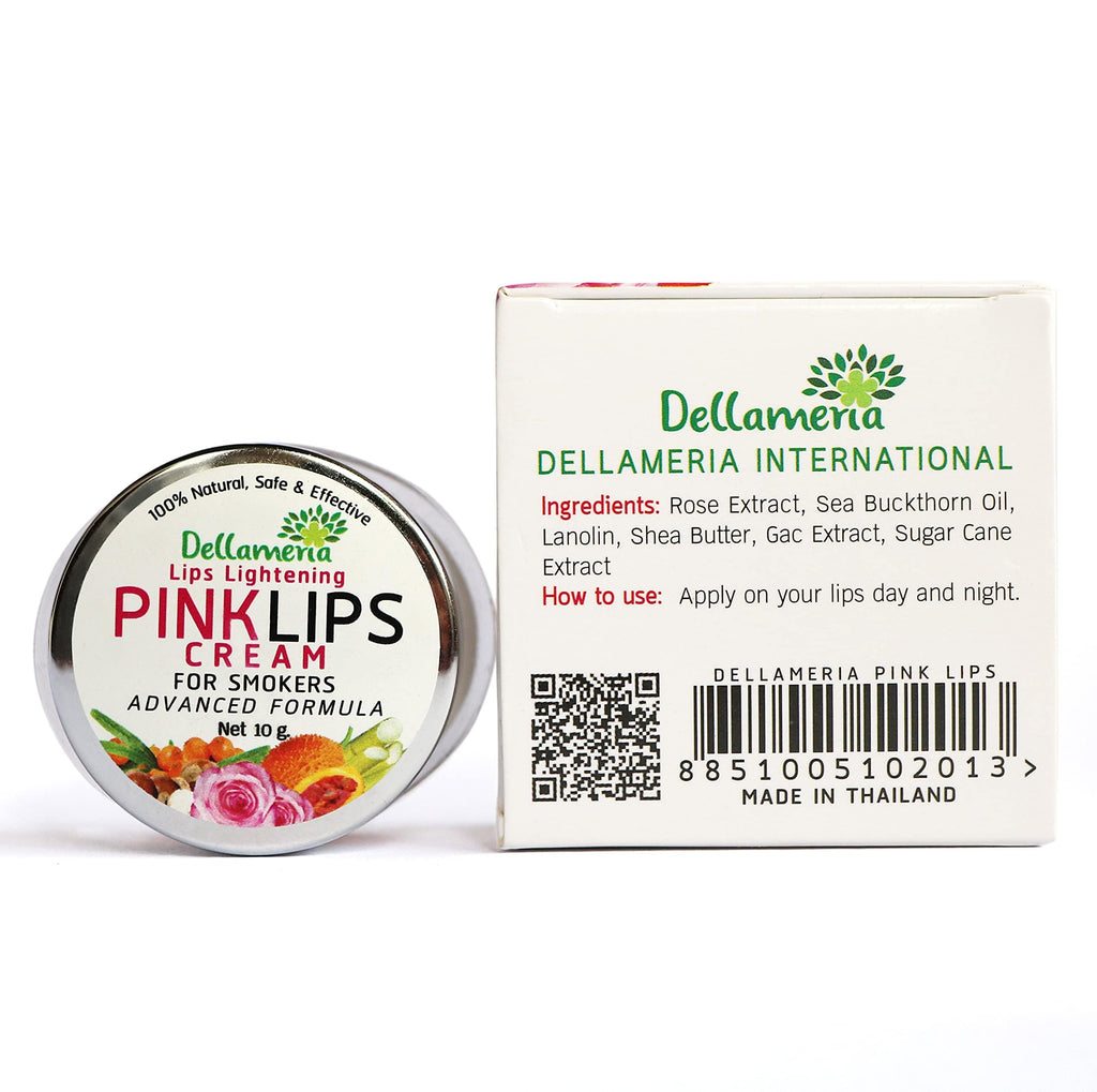 Dellameria Pink Lips Cream – Natural Lip Lightening & Deep Hydration for Dark Lips
