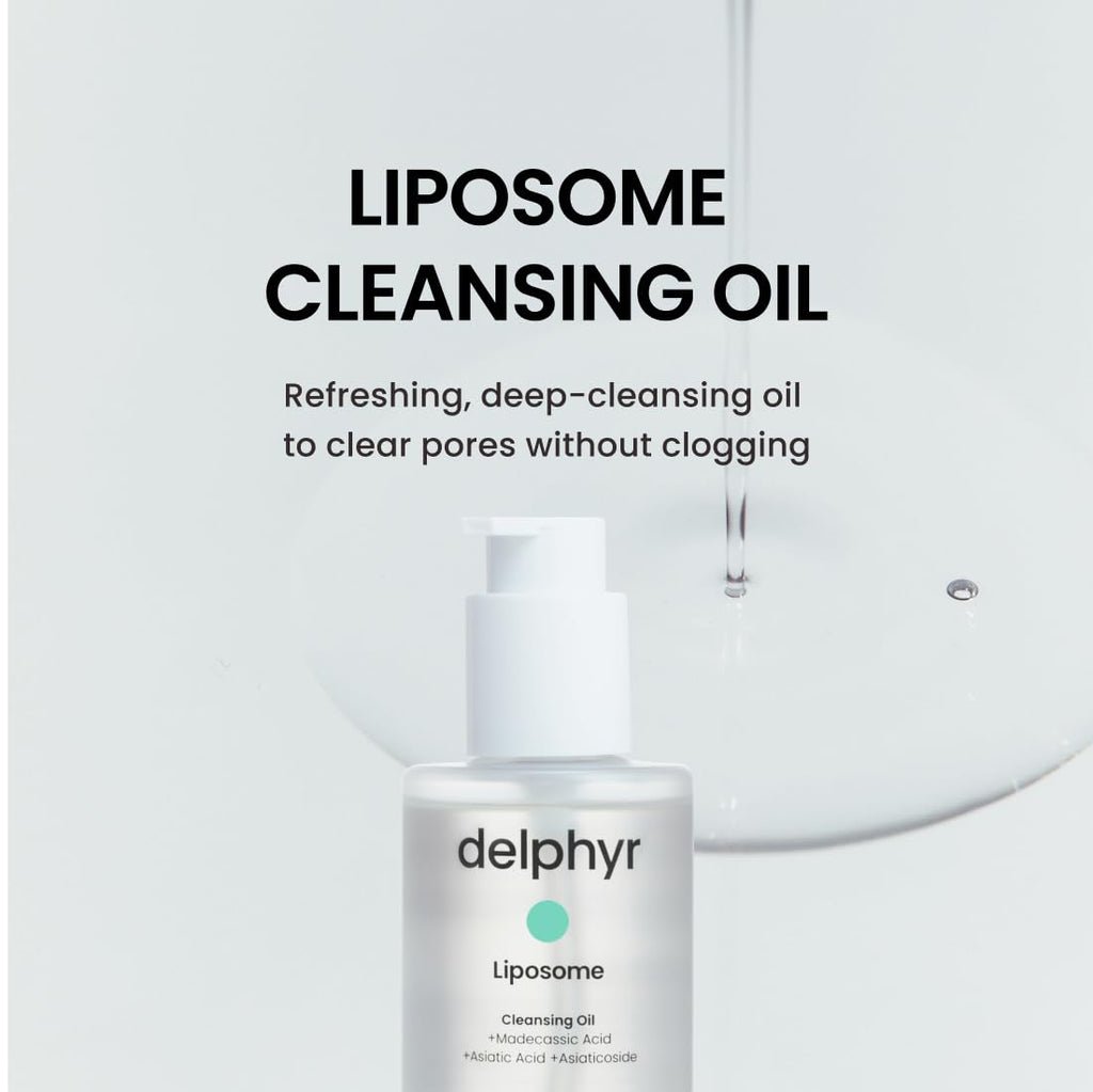 delphyr Liposome Daily Cleansing Oil — Gentle Makeup Remover & Blackhead Care for Sensitive Skin