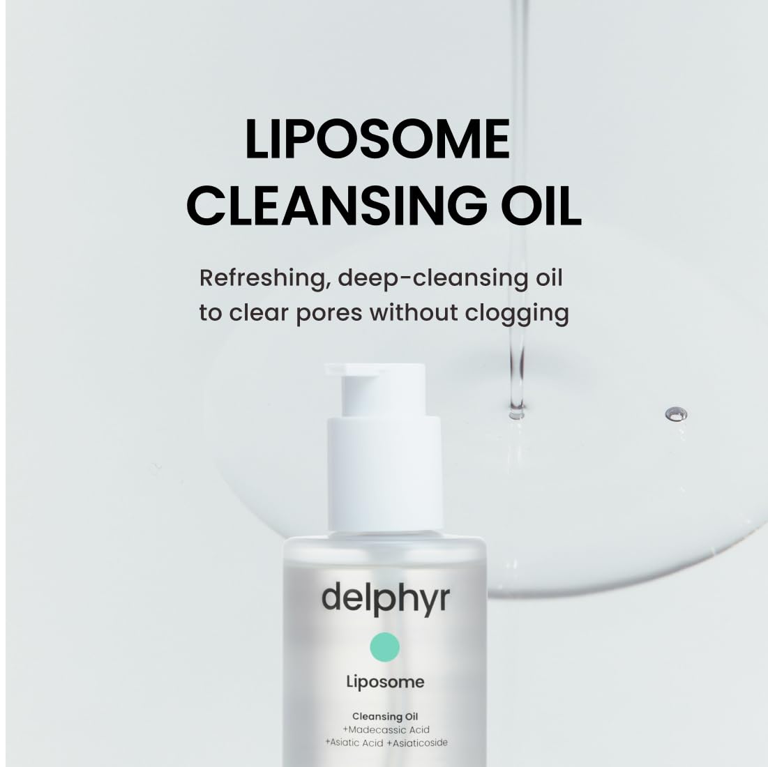delphyr Liposome Daily Cleansing Oil — Gentle Makeup Remover & Blackhead Care for Sensitive Skin