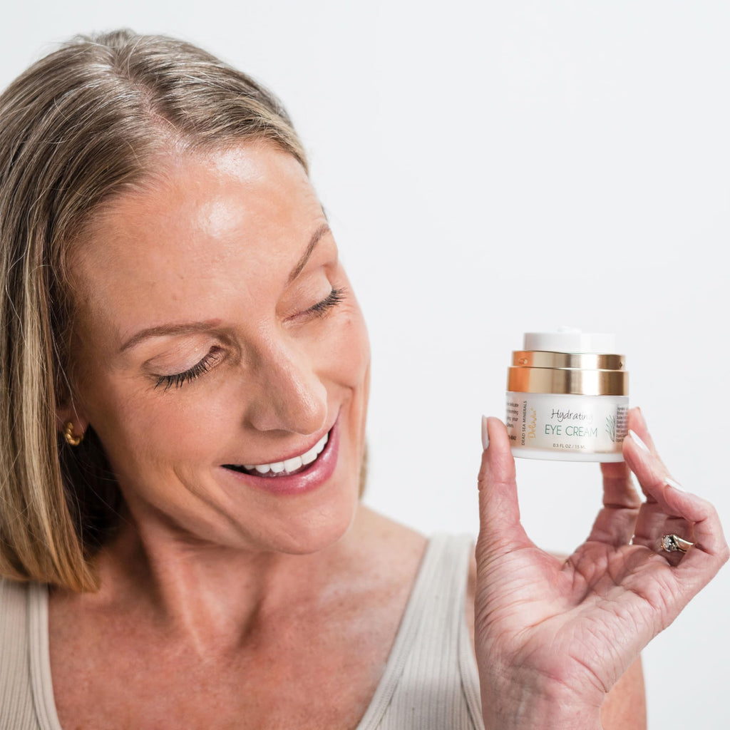 Delúvia Eye Cream Moisturizer | Hydrating Undereye Cream with Organic Aloe, Vitamin E & Rosehip Oil