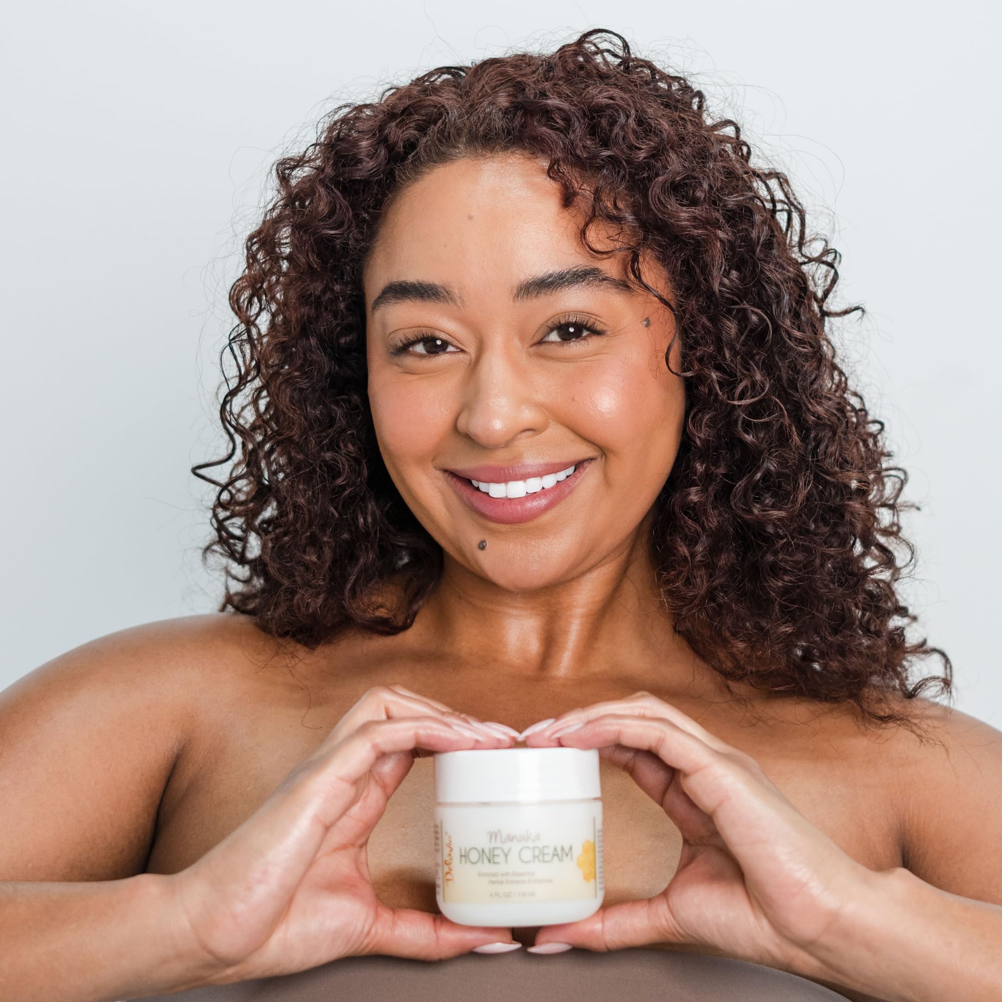 Deluvia Manuka Honey Cream | Hydrating & Soothing Moisturizer for Sensitive Skin | 4 oz