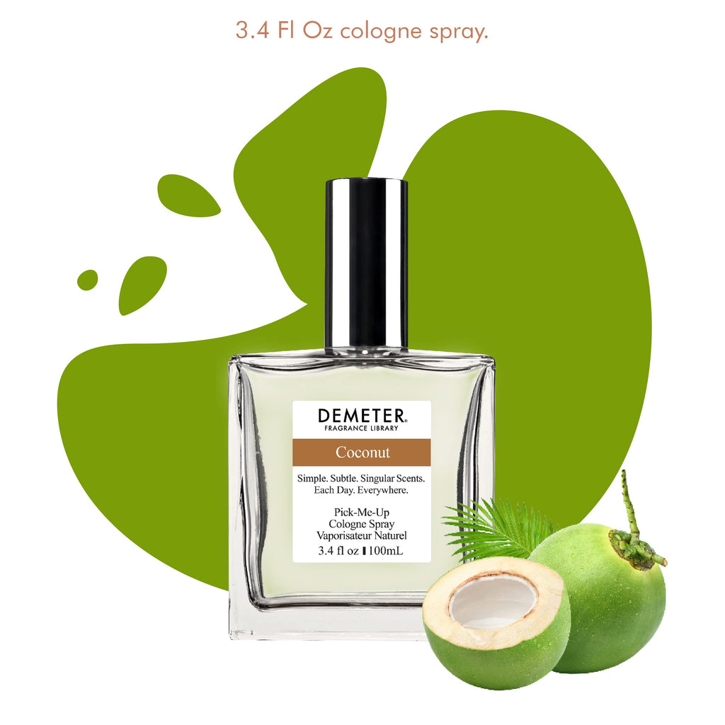 DEMETER Fragrance Library Coconut Cologne Spray 3.4 oz | Fresh Coconut Scent