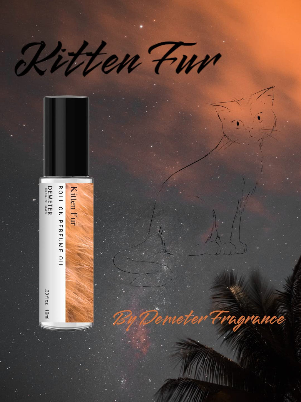 DEMETER Kitten Fur Roll-On Perfume Oil | 0.33 oz, Long-Lasting