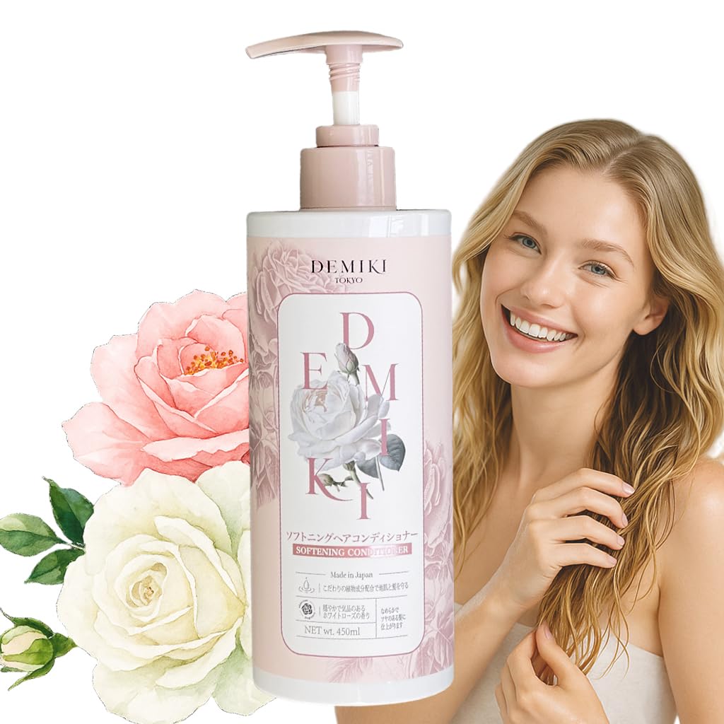 DEMIKI Japanese Conditioner – Deep Keratin Care for Color-Safe Hair (450ml/16oz)