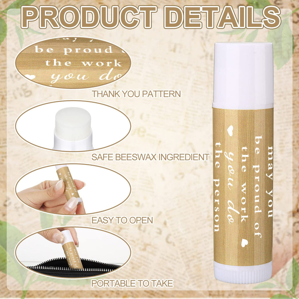 Demissle Lip Balm Bulk Gift Pack — 72 Vanilla Moisturizing Balms for Teachers, Staff, and Volunteers