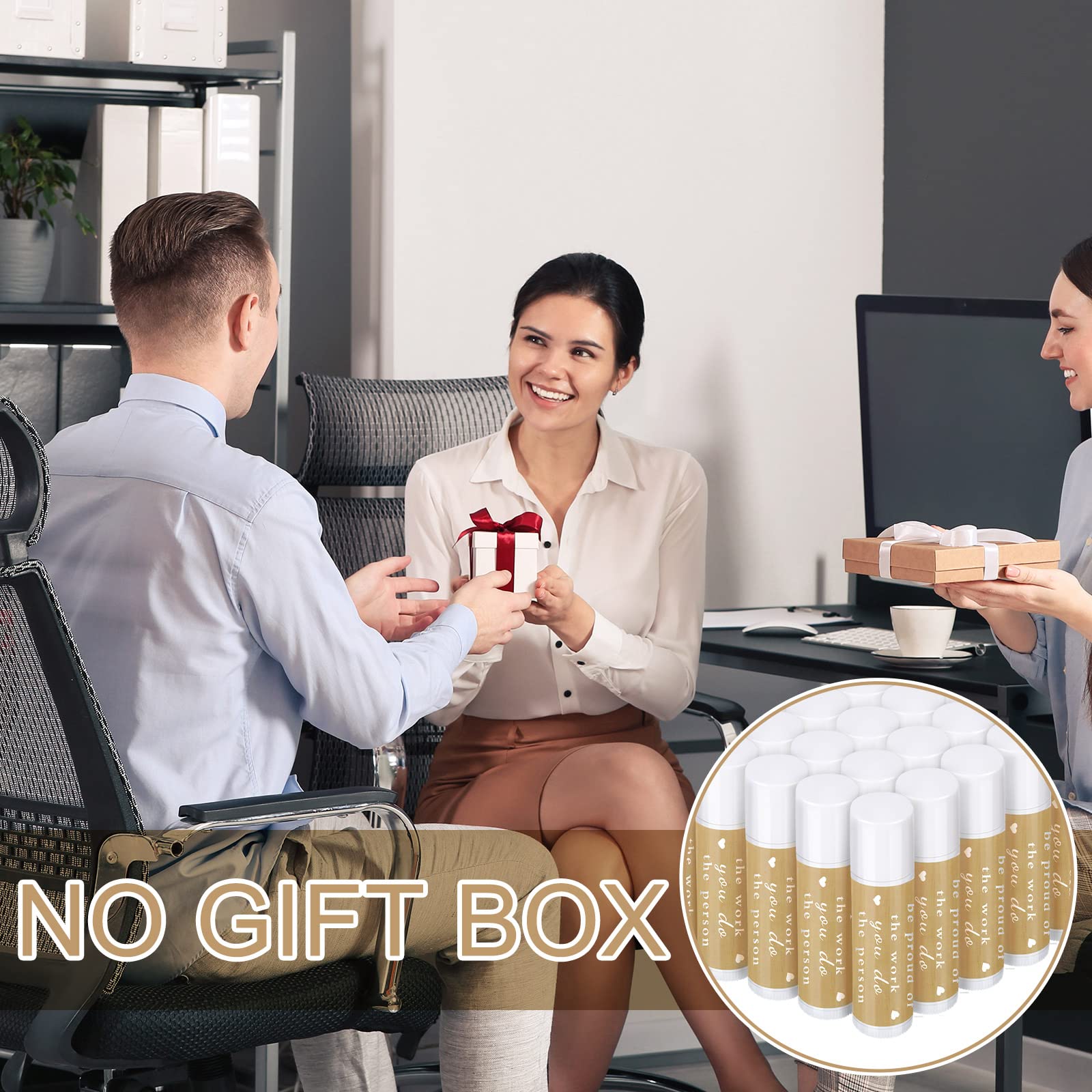 Demissle Lip Balm Bulk Gift Pack — 72 Vanilla Moisturizing Balms for Teachers, Staff, and Volunteers