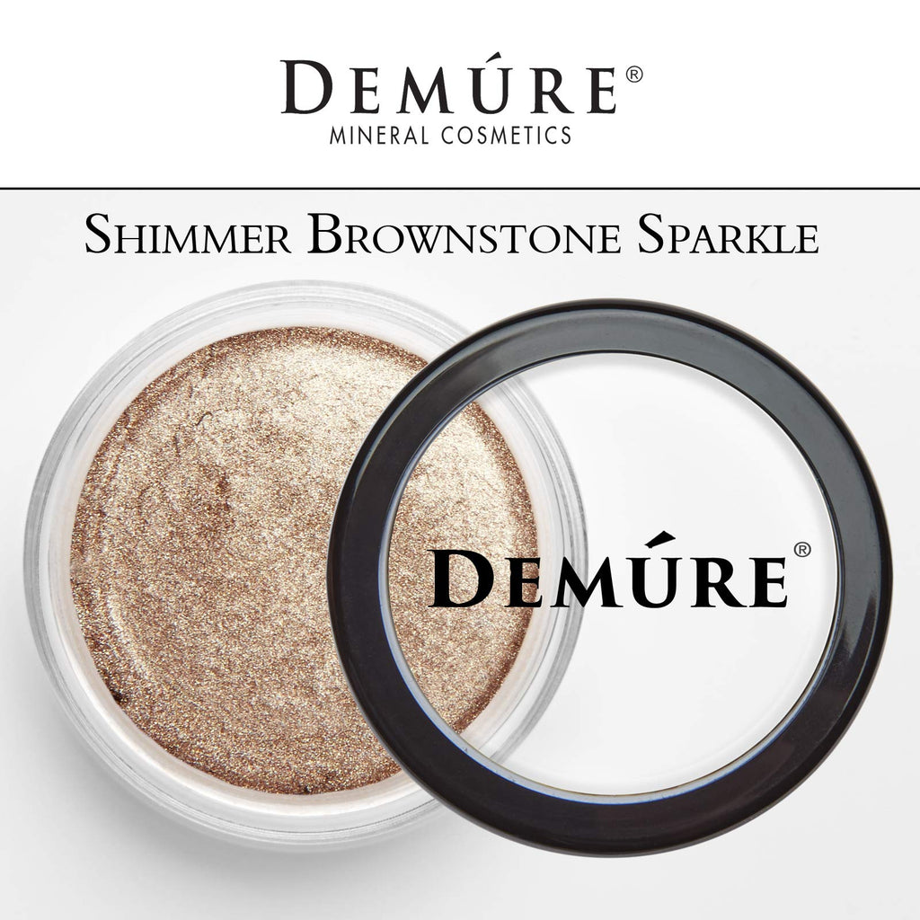 Demure Mineral Eye Shadow – Brownstone Sparkle | 33 Natural Shimmer Minerals