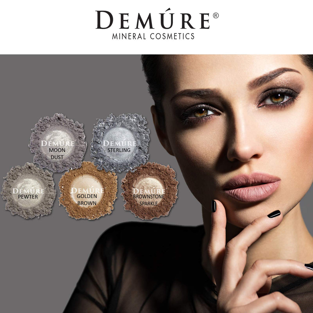 Demure Mineral Eye Shadow – Brownstone Sparkle | 33 Natural Shimmer Minerals