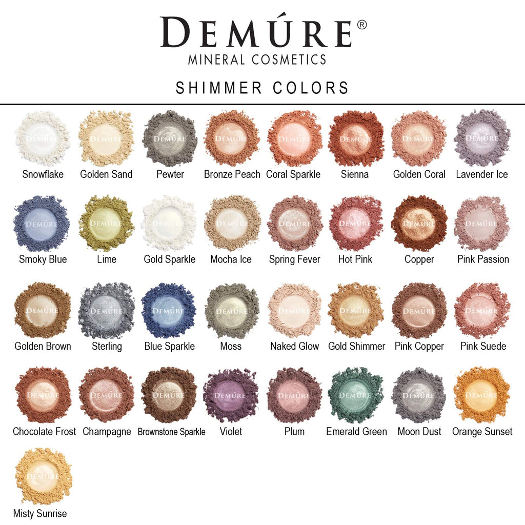 DEMÚRE Demure Mineral Eye Shadow Emerald Green – Shimmer, Loose Powder