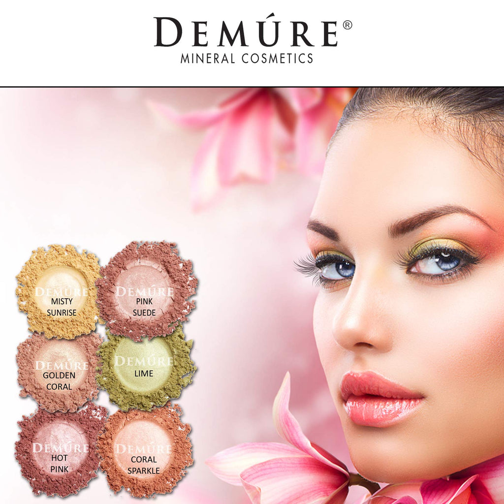 Demure Mineral Eye Shadow Pink Suede | Natural Glitter Eyeshadow