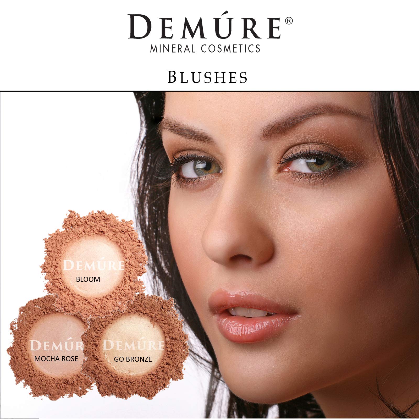 DEMÚRE Bloom Natural Loose Blush Powder – Cruelty-Free Mineral Makeup