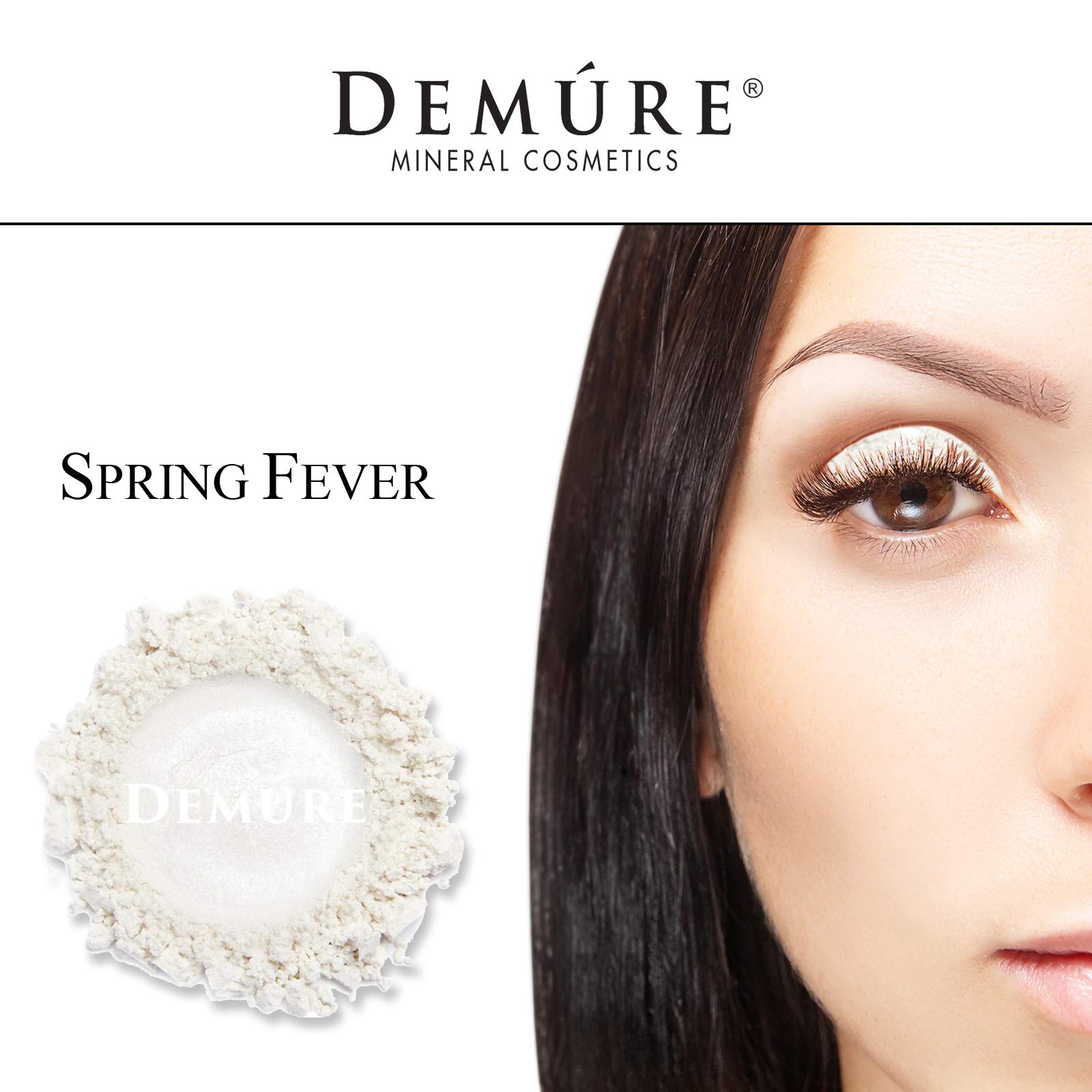 Demúre Snowflake Mineral Eye Shadow – Shimmer Loose Powder, 33 Natural Shades, Buildable Color