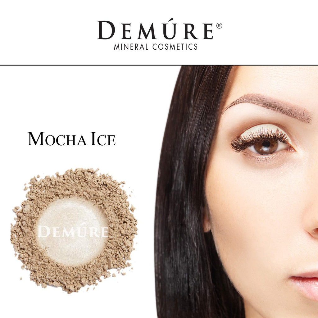 DEMÚRE Mineral Eye Shadow Mocha Ice – Glitter Shimmer Loose Powder