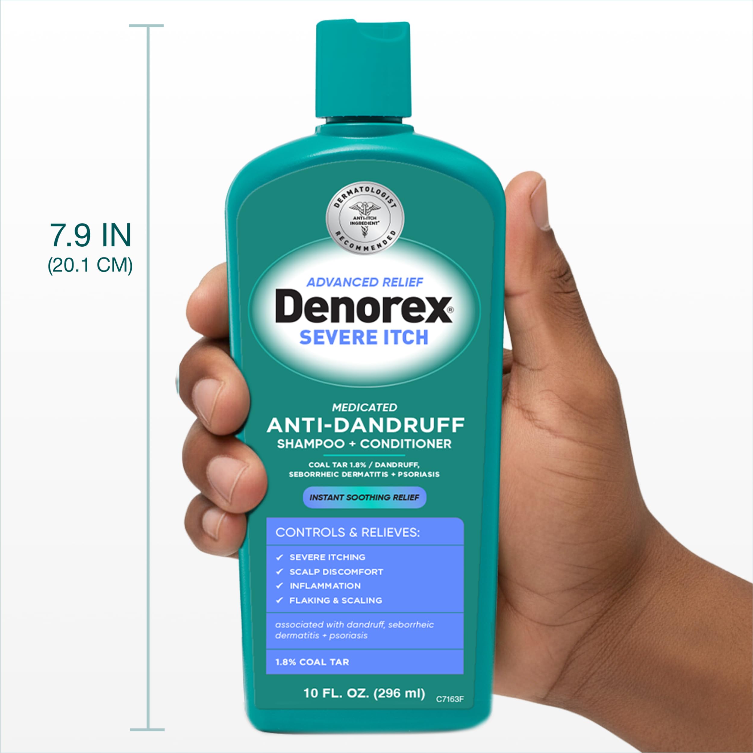 Denorex Advanced Relief Severe Itch 2-in-1 Shampoo & Conditioner – 1.8% Coal Tar, 10 oz