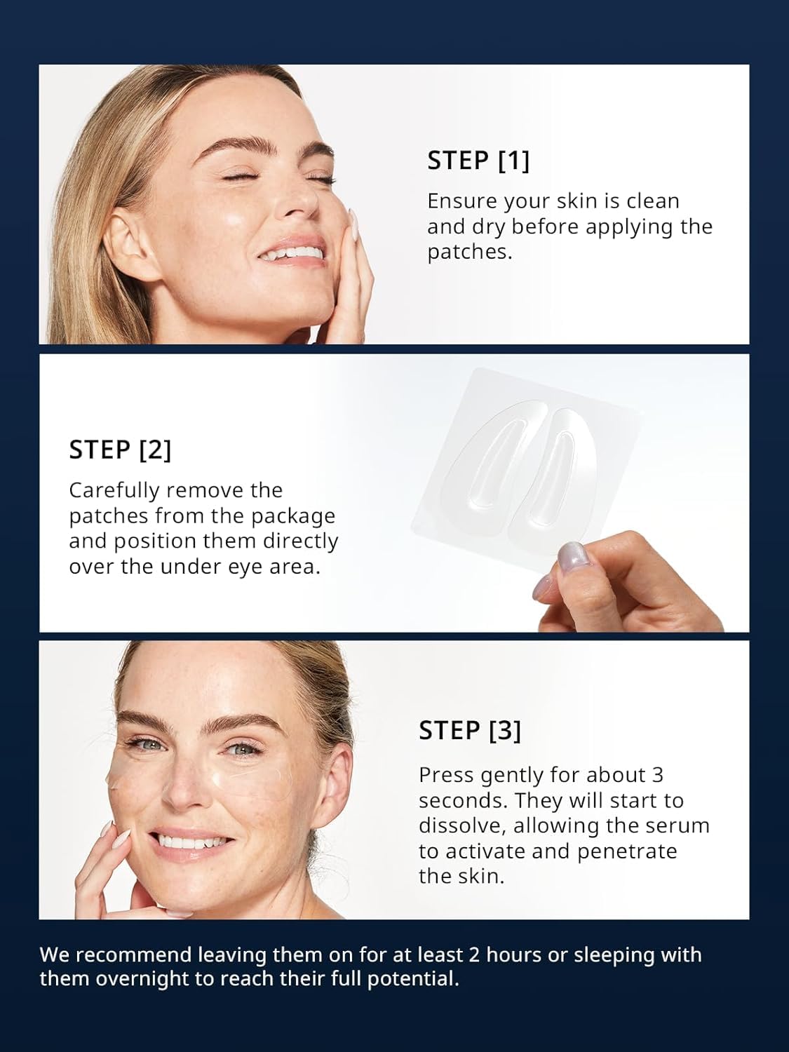 depology Deepcare+ Serum-Infused Micro Dart Patches – Hydrating Eye Patches with Peptides (12 Pairs)
