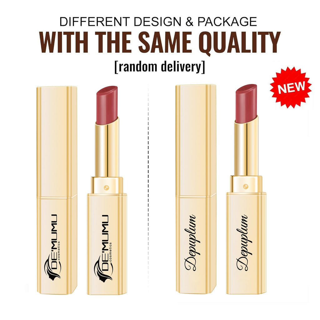 Depuplum 3Pc Brown Lipsticks Set | Hydrating Lip Color with Glossy Finish | Vegan & Cruelty-Free