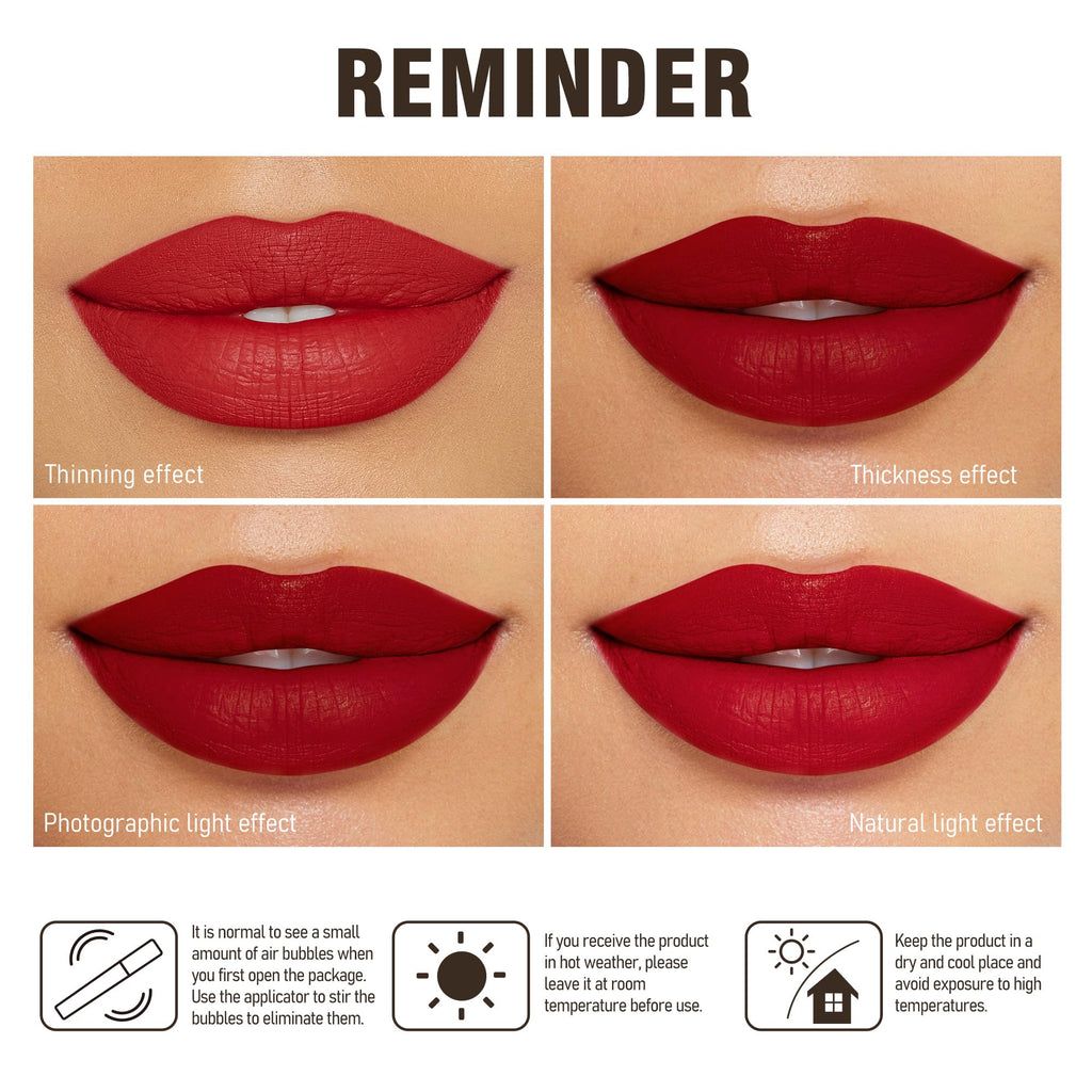 Depuplum 3Pc Matte Liquid Lipsticks – Vegan, Long-Lasting Lip Color (DM15, DM05, DM26)