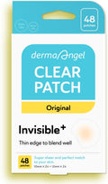 DERMA ANGEL Ultra Invisible Acne Patches for Cystic Acne – Day & Night Use, 48 Count, 3 Sizes