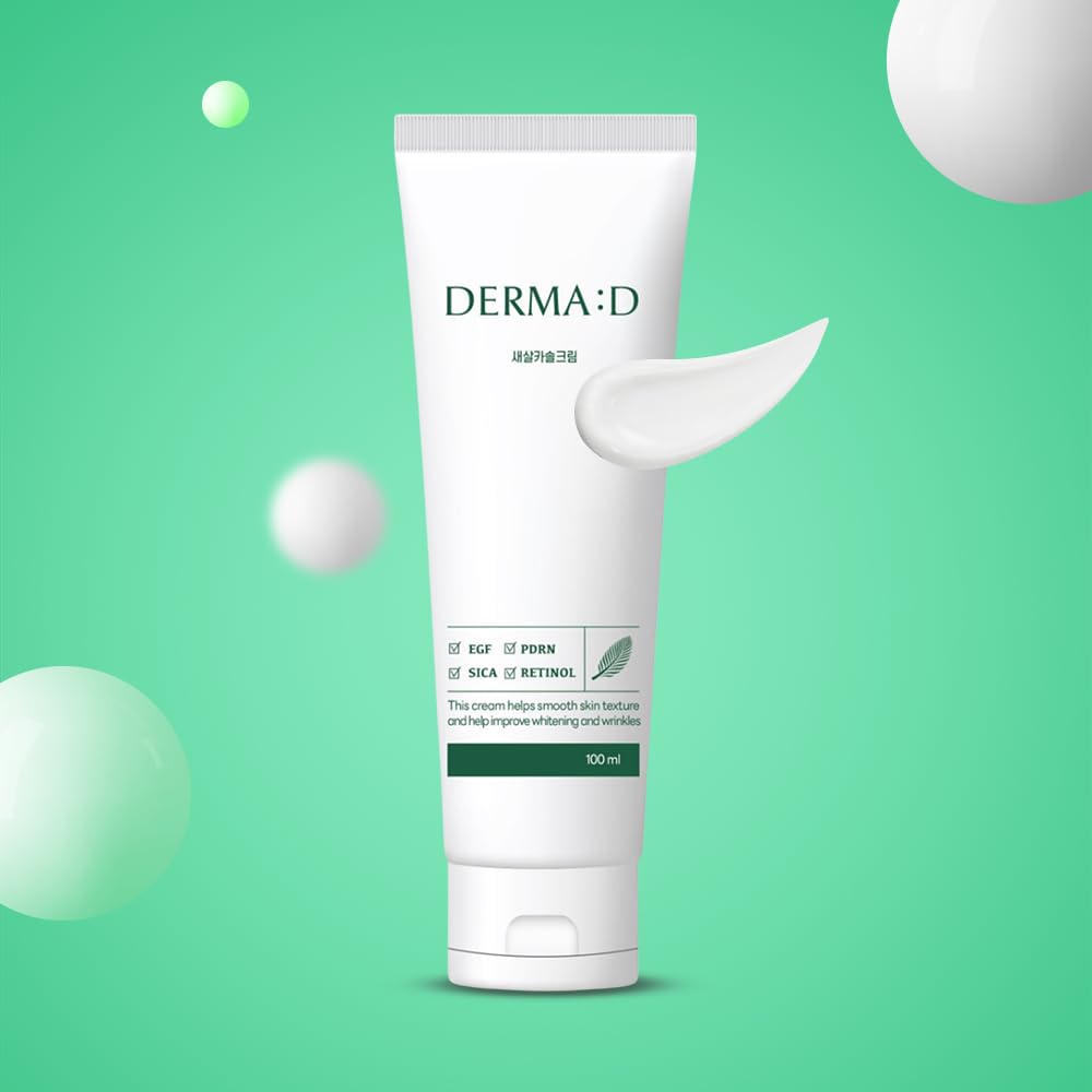DERMA:D Radiance Boost Cream – Korean K-Beauty Moisturizer with PDRN, EGF, Retinol & Cica