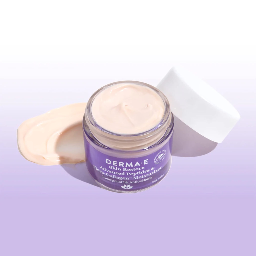 Derma E Advanced Peptides & Collagen Moisturizer – Double Action Day & Night Cream (2 oz)