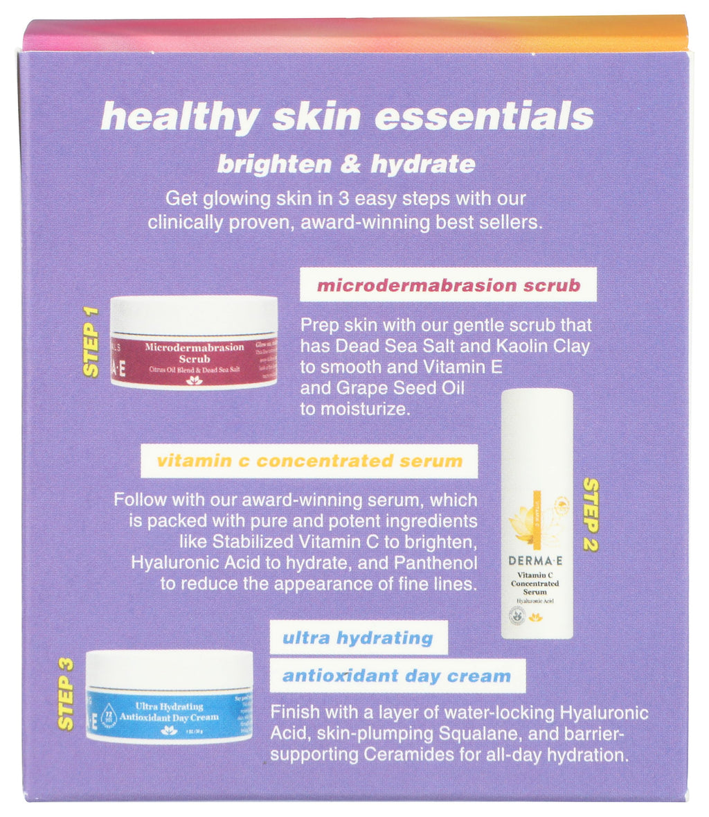 DERMA E Healthy Skin Essentials Kit – Cruelty-Free Skincare Set (1 EA)