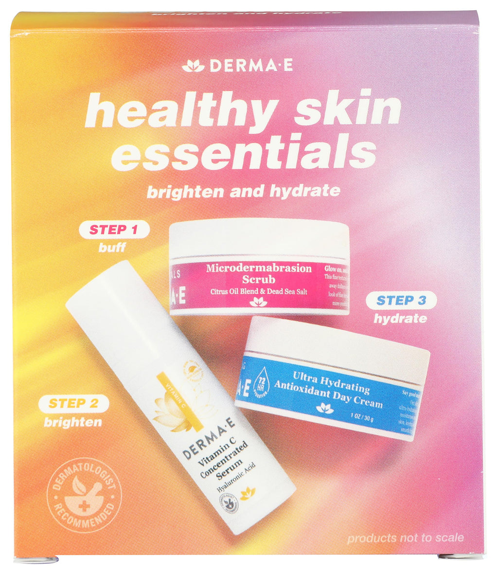 DERMA E Healthy Skin Essentials Kit – Cruelty-Free Skincare Set (1 EA)