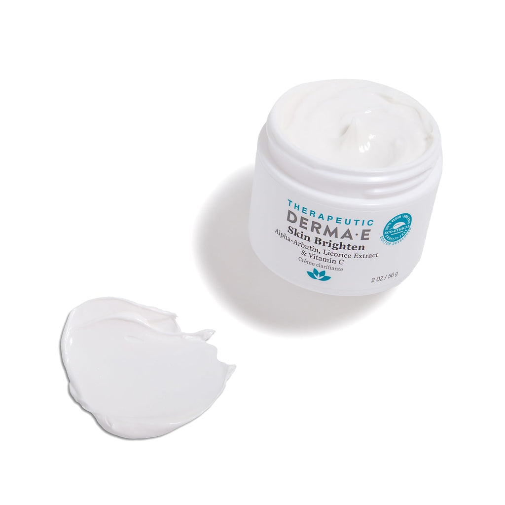 Derma E Skin Brightening Cream – Natural Face & Body Brightener for Dark Spots & Uneven Skin Tone – 2 oz