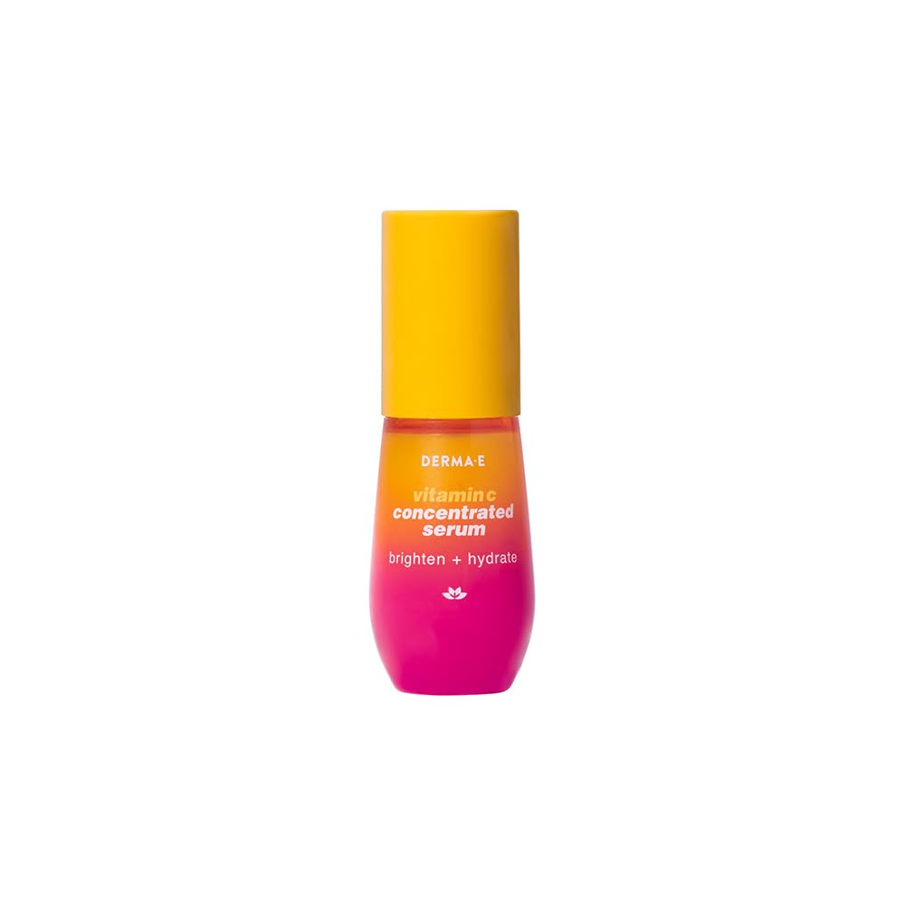 Derma E Vitamin C Serum with Hyaluronic Acid – All Natural Brightening & Hydrating Facial Serum, 1oz