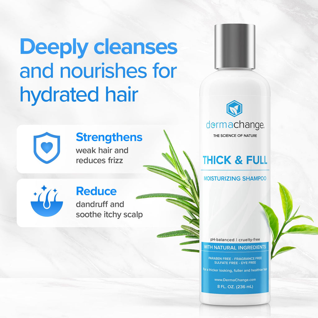 DermaChange Hair Growth Shampoo for Thinning Hair – Volumizing & Sulfate-Free