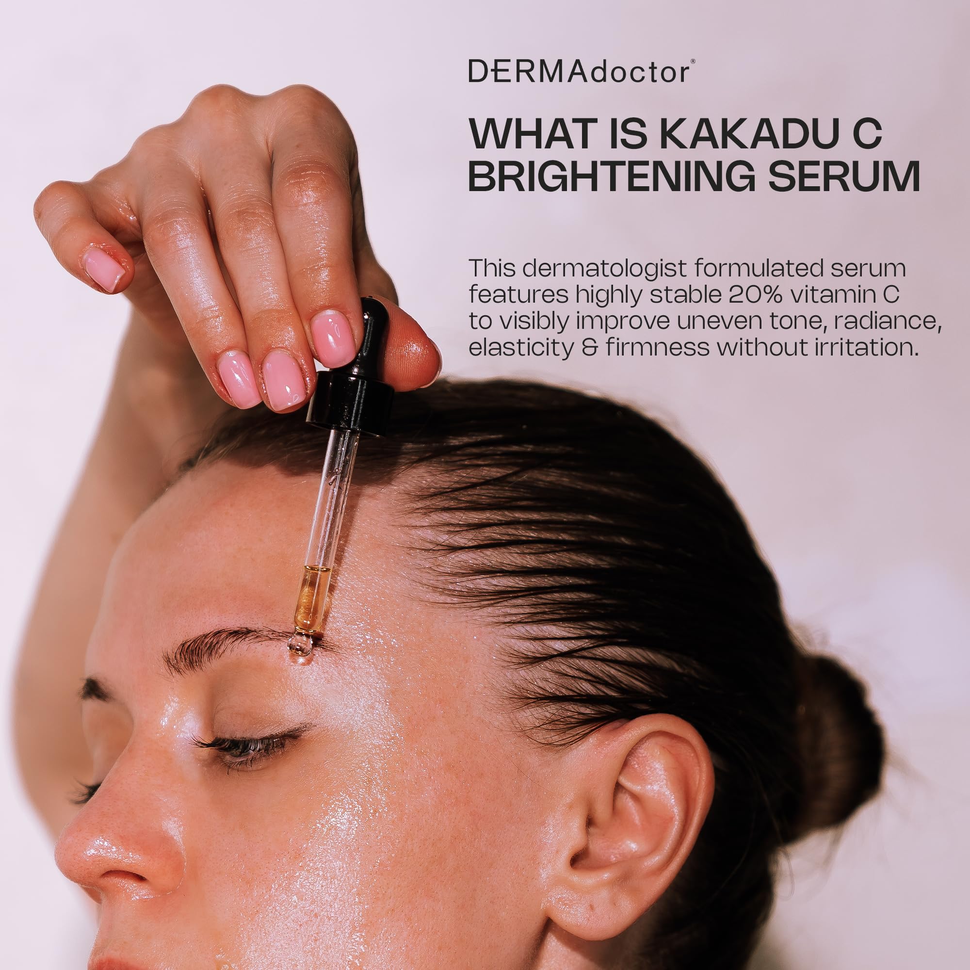DERMAdoctor Vitamin C Serum 20% with Vitamin E & Ferulic Acid — Brightening, Hydrating Anti-Aging Serum | 1 oz