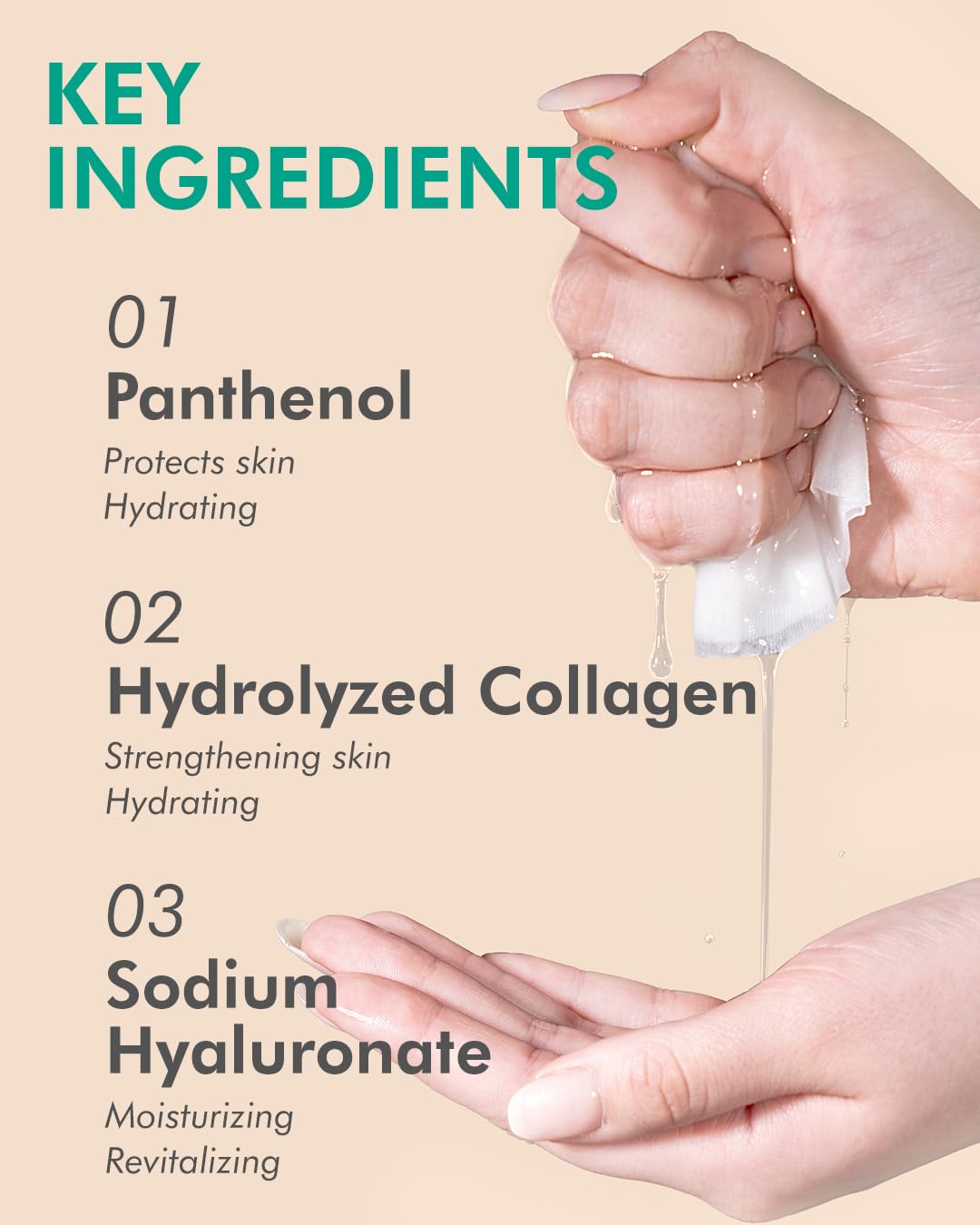 DERMAL Aloe Collagen Essence Mask – 23g Sheet Mask Pack of 100 | Hydrating & Soothing