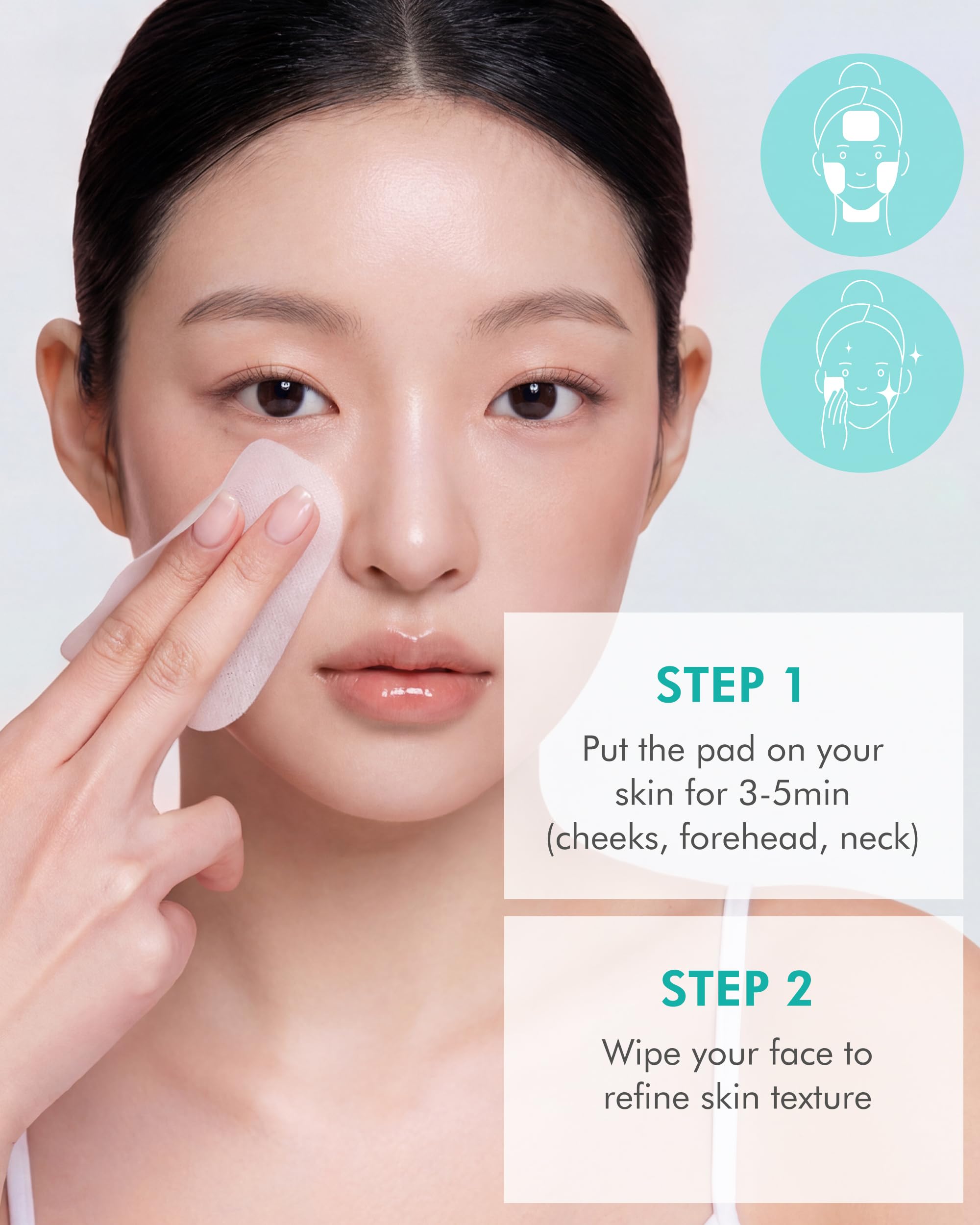 DERMAL 6 Types Toner Pad Trial Kit – Ice Cooling, Collagen, Retinol, Madecassoside, Tea Tree, Vitamin | 12 Pads x 6 Pack