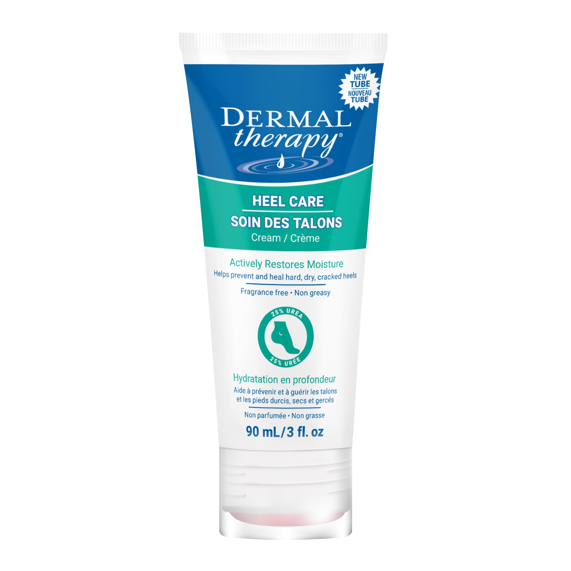 Dermal Therapy Heel Care Cream – Intensive Foot Moisturizer with Urea & AHAs | Non-Greasy