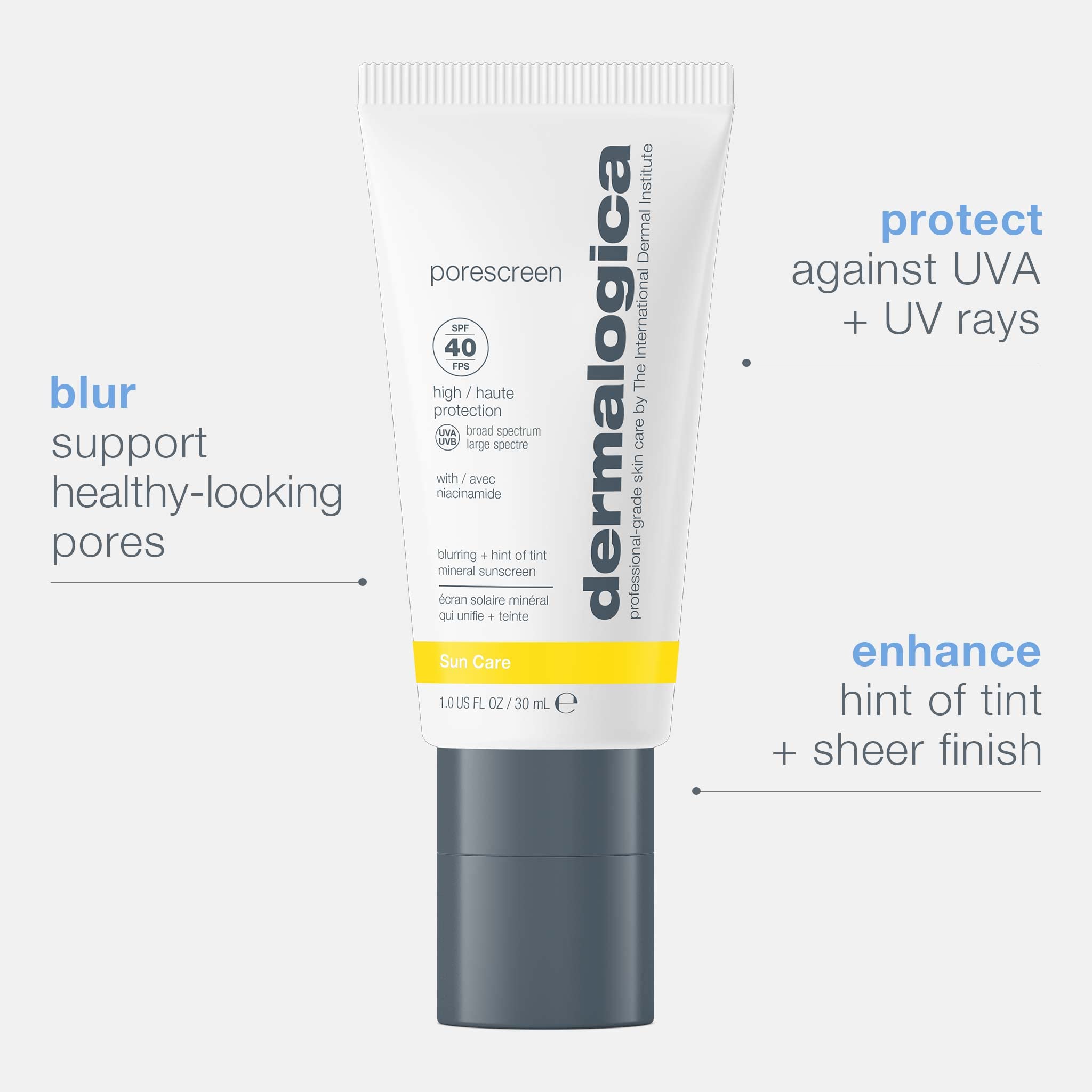 Dermalogica Porescreen SPF 40 Mineral Sunscreen – Pore-Perfecting Primer & Sunblock