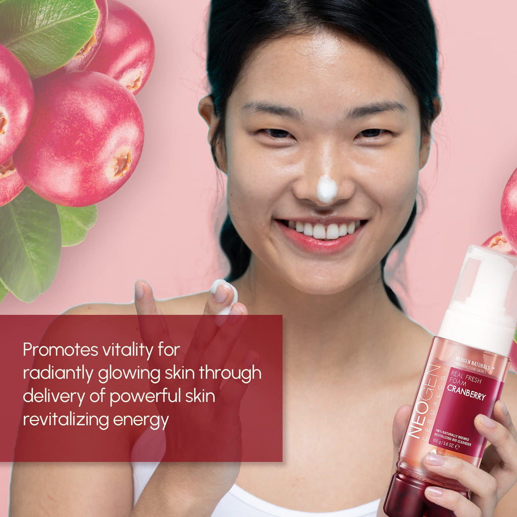 DERMALOGY by NEOGENLAB Real Fresh Foam Cranberry – Gentle Hydrating Cleanser