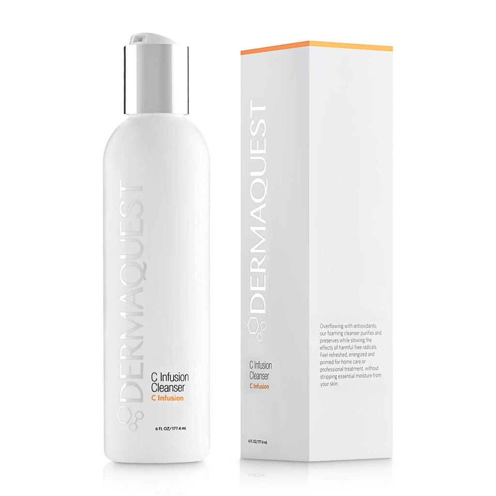 DermaQuest C Infusion Facial Cleanser – Vitamin C Antioxidant Brightening Face Wash | All Skin Types | 6oz