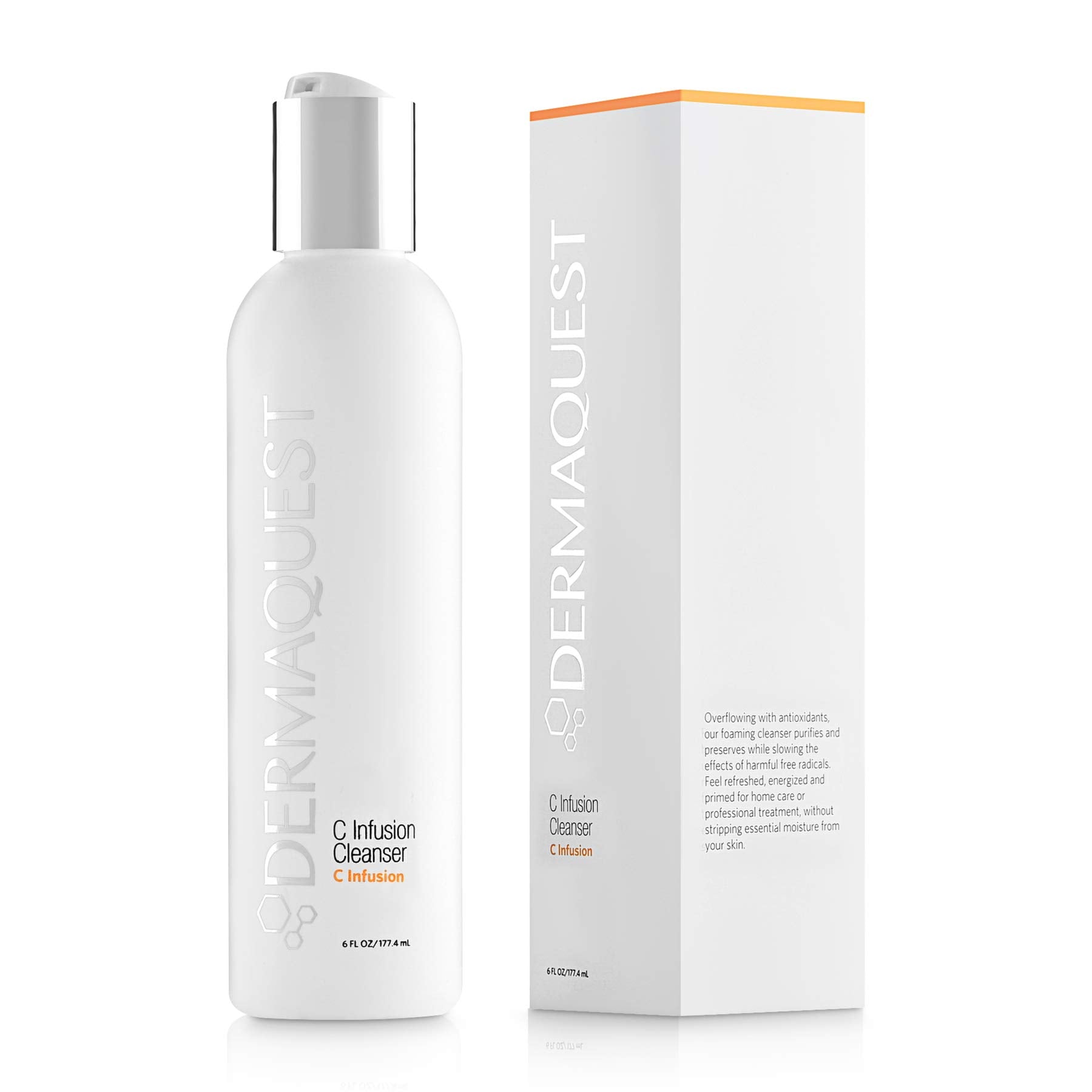 DermaQuest C Infusion Facial Cleanser – Vitamin C Antioxidant Brightening Face Wash | All Skin Types | 6oz