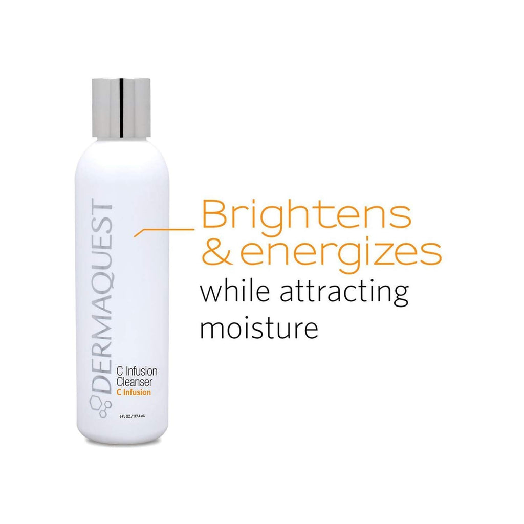 DermaQuest C Infusion Facial Cleanser – Vitamin C Antioxidant Brightening Face Wash | All Skin Types | 6oz