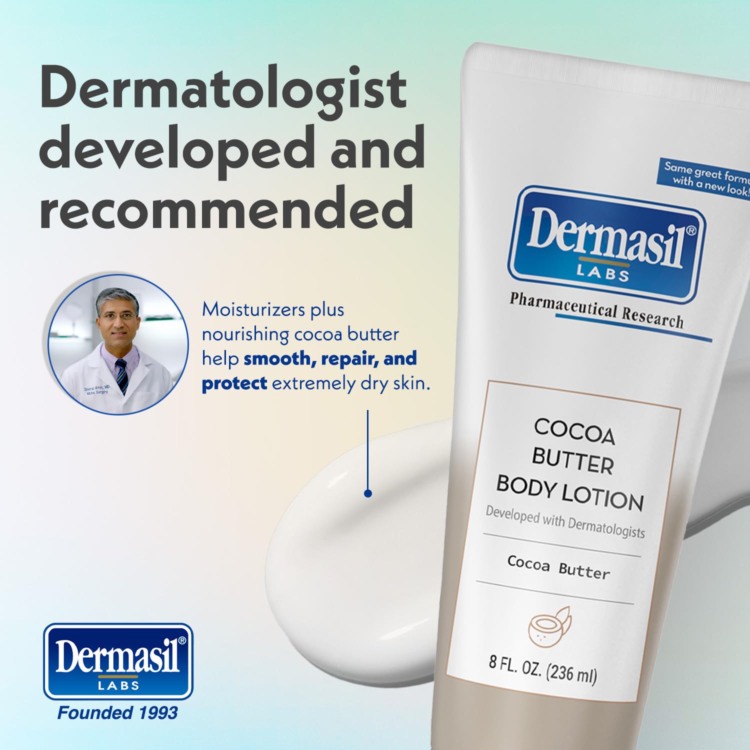 Dermasil Cocoa Butter Body Lotion 3-Pack – Non-Greasy, Fast-Absorbing, Sweet Scent