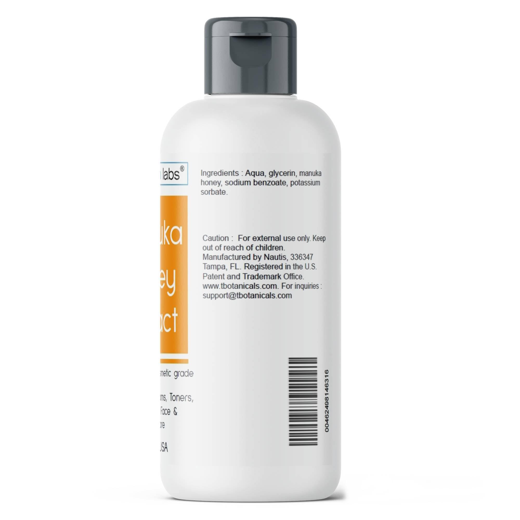 Dermaskin Labs Manuka Honey Extract Water Soluble – Cosmetic Grade Humectant for Serums & Skincare