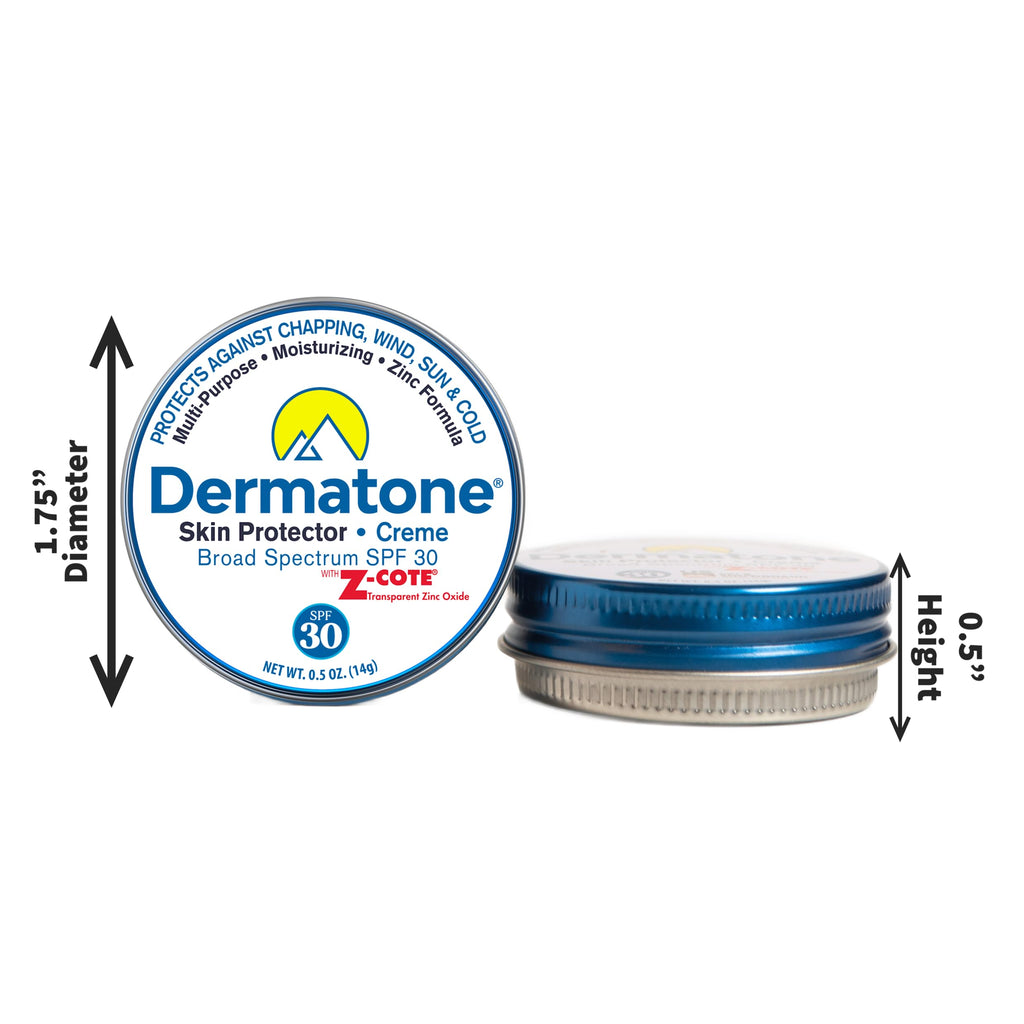 Dermatone Skin Protection Balm with Zinc SPF 30 – Moisturizing Barrier Cream (2-Pack, 0.5 oz Tins)