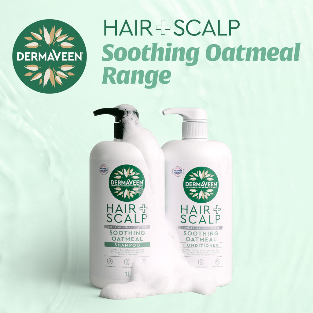 DermaVeen Oatmeal Conditioner 1 Litre – Hydrating, Gentle, Fragrance-Free for Sensitive Scalp